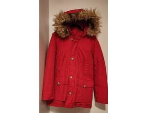 Piombo Men's Winter Coat with Faux Fur Hood Size M NWT